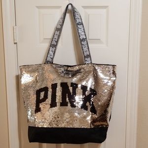 Victoria's Secret Pink Sequin Tote